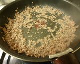 (^^)桜エビ入りひき肉ネギチャーハン♬作り方3写真