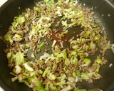 (^^)桜エビ入りひき肉ネギチャーハン♬作り方4写真