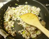 (^^)桜エビ入りひき肉ネギチャーハン♬作り方6写真