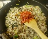 (^^)桜エビ入りひき肉ネギチャーハン♬作り方7写真