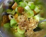 ぶつ切り葱と竹輪の醤油麹×おかかトースト作り方3写真