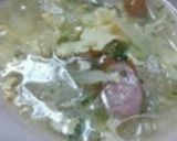 白菜とウインナーの中華スープ作り方13写真