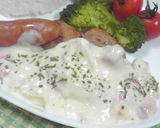 ハンバーグに～♫チーズクリームソース作り方4写真