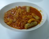 缶詰でつくるインゲンとソーセージの煮込み作り方3写真