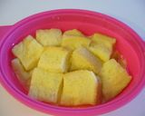 ◇レンジで◇野菜ジュースのパンプディング作り方4写真
