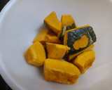 かぼちゃと糸こんにゃくの煮物作り方1写真