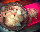 シーフード★トマトスープパスタ作り方1写真