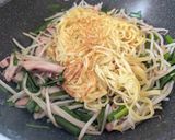 オイスターなイカす韮もやし食感焼きそば作り方4写真