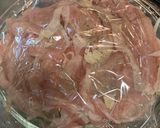 レンジで簡単😋豆苗、もやし豚肉のミルフィーユ蒸し作り方5写真