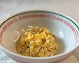 暑い夏🤗2度美味しい❣️冷や汁卵炒飯作り方1写真