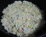 豆腐でヘルシーお好み焼き！えのきでもちもち食感作り方8写真