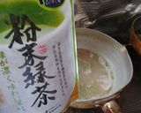 そば湯でつくる抹茶寒天作り方3写真