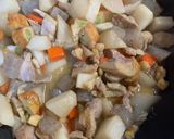 大根と鶏肉の煮物作り方4写真