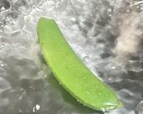 スナップえんどう🌱筋とり✨ゆで方🎶開き方作り方4写真