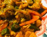 鶏肉とオクラのあまからカレー炒め作り方3写真