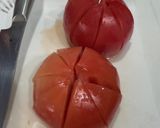 豚こま🍅の崩しオムレツ　今日の夕飯作り方1写真