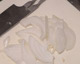 ツナと新玉ねぎの茶漬けワンパンパスタ作り方1写真