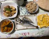 南瓜、筍、野菜、厚揚げ、蕨の煮物、筍飯作り方2写真