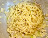 ウメ豚バラードの和風カルボナーラ作り方5写真