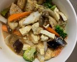 肉無豆腐簡単さっぱりガパオ風味野菜炒め作り方16写真