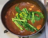菜の花チキンカレー作り方10写真