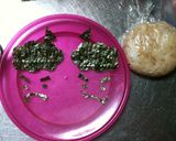 キャラ弁　おに　節分作り方1写真