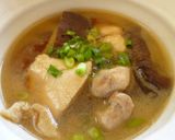 (^^)鶏肉と干しシイタケの酢入りスープ作り方7写真