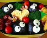 2005年幼稚園の運動会＜トトロ弁当＞作り方2写真