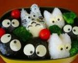 2005年幼稚園の運動会＜トトロ弁当＞作り方3写真