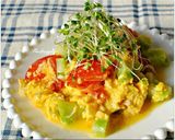 トマトとしらす豆乳塩麹スクランブルエッグ作り方6写真