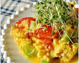 トマトとしらす豆乳塩麹スクランブルエッグ作り方7写真