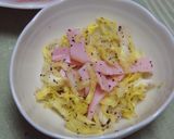 あと1品♪キャベツとハムのゆかり和え☆作り方3写真