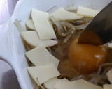 もやしと卵のレンジ蒸しお好み焼き風作り方3写真