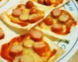 シューマイの皮で簡単ピザ♫♬作り方5写真
