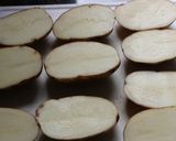 ☆超簡単！明太マヨのポテトスキン☆作り方1写真