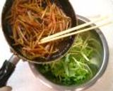 水菜のきんぴらお惣菜作り方4写真