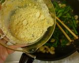 ✿菜の花とエビのクリーム炒め✿作り方10写真
