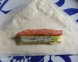 簡単☆かにかまとセロリのチーズ春巻き作り方3写真