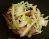 ♬玉ねぎ大豆とポークソーセージのスープ♬作り方4写真