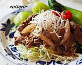 ＊牛薄切り肉の生姜焼き＊作り方6写真