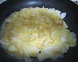 玉ねぎの卵とじウスターソース味作り方4写真