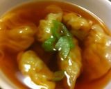 ☆簡単！ぷりぷり海老のスープ餃子☆作り方5写真