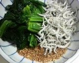 じゃこ入りのほうれん草ゴマ和え作り方4写真