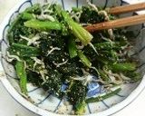 じゃこ入りのほうれん草ゴマ和え作り方5写真