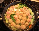 青梗菜と肉団子の＊＊春雨スープ作り方5写真