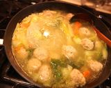 青梗菜と肉団子の＊＊春雨スープ作り方6写真