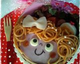 バレンタイン♡キャラ弁*ドキドキ女の子作り方3写真
