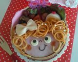 バレンタイン♡キャラ弁*ドキドキ女の子作り方4写真
