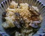 マッシュルームで和風炊き込みご飯作り方4写真