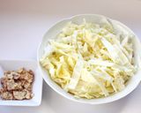 レンジで簡単 超美味♡まるで お好み焼き作り方1写真